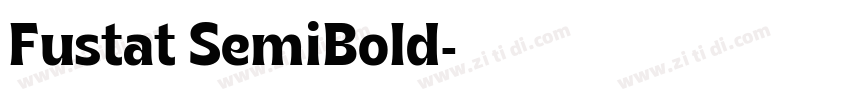 Fustat SemiBold字体转换